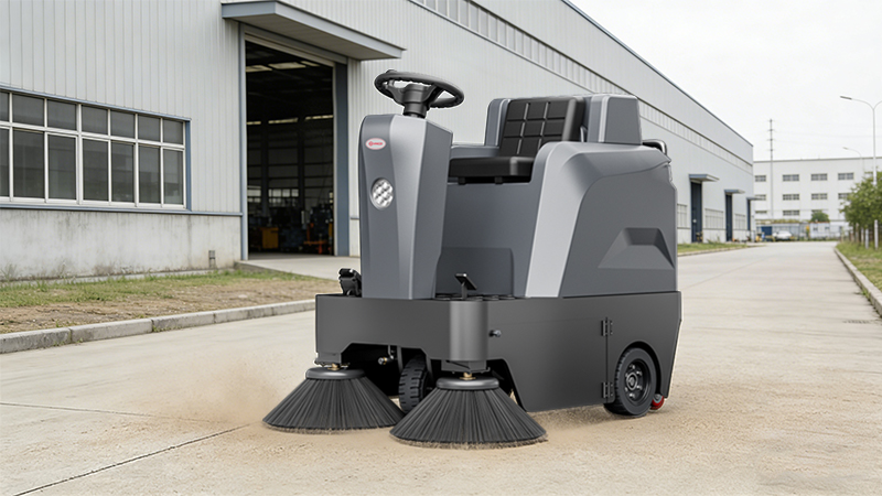 科技賦能廠區(qū)，湖北恒泰電線電纜有限公司引入揚(yáng)子YZ-S4駕駛式掃地機(jī)